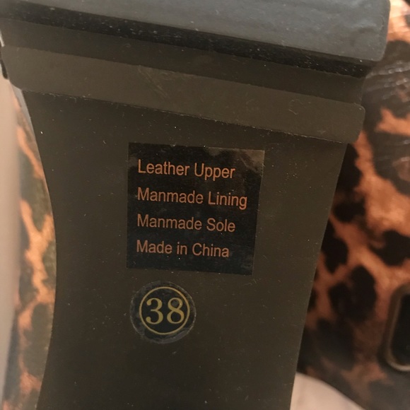 Leopard women's shoe platform heel - Picture 5 of 7